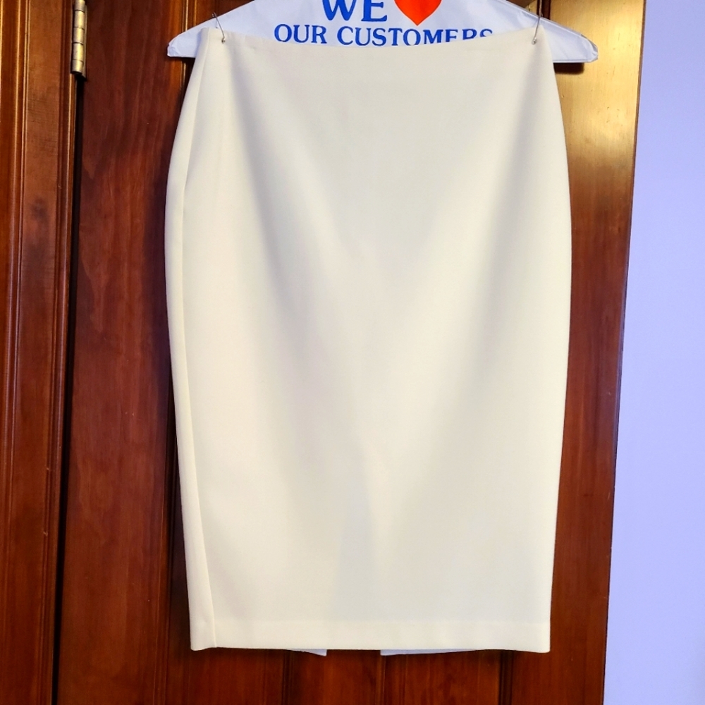 Likely Tallow Midi Skirt in White